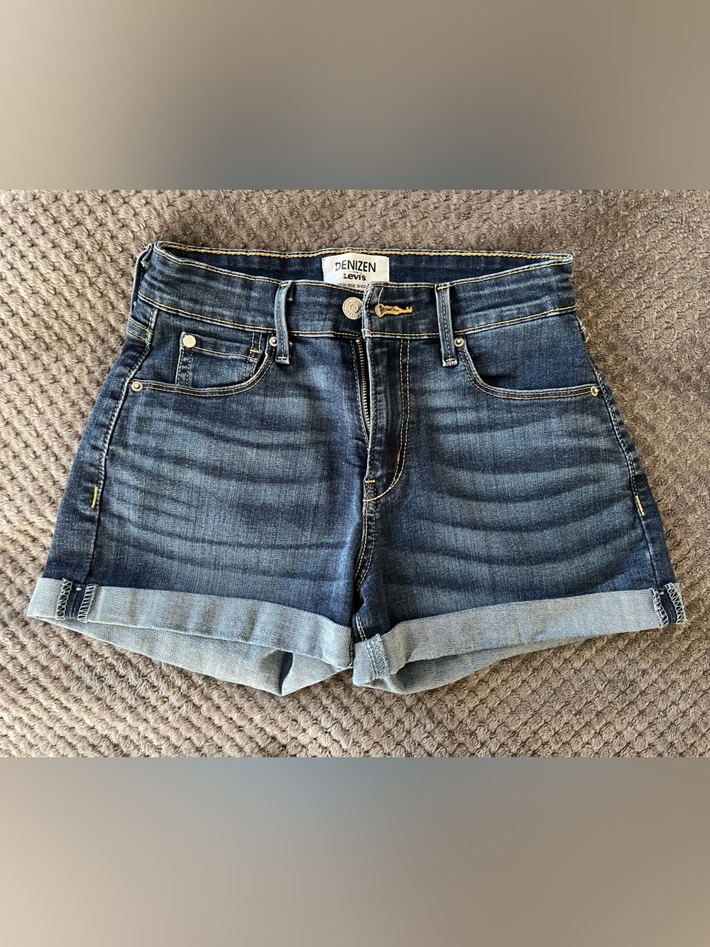 Levi's jean shorts Cuffed Denim Jean Shorts